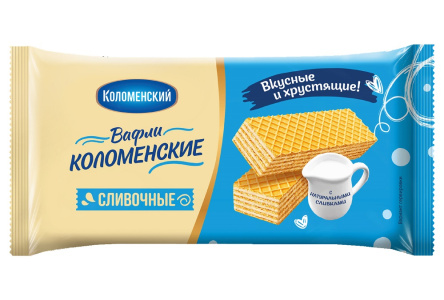 Вафли КОЛОМЕНСКОЕ 200гр Сливочные 1/20шт