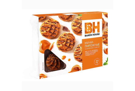 Пирожное-мини BAKER HOUSE 240гр Вареная сгущенка 1/10шт