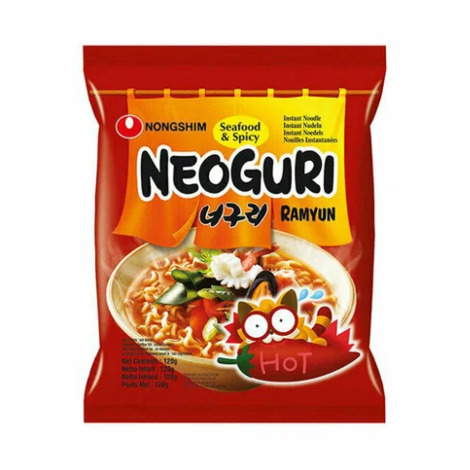 Лапша NONGSHIM 120гр Neoguri HOT 1/20шт