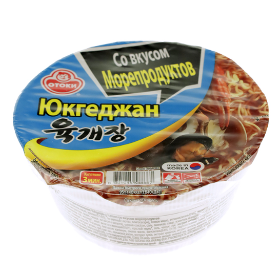 Лапша YUKGAEJANG 95гр Ramen Seafood 1/6шт