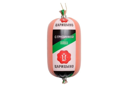 Колбаса вареная ЦАРИЦЫНО 400гр с грудинкой 1/6шт