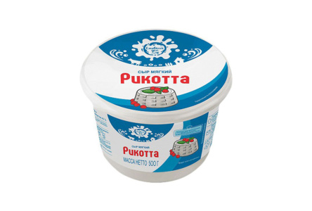 Сыр СЛИВКИН ДОМ 500гр 40% Рикотта сливочный мягкий 1/6шт