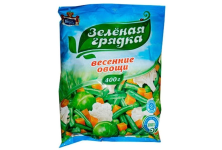 Заморозка Овощи весенние 400гр 1/20шт Зеленая грядка №15