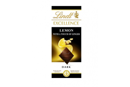 Шоколад LINDT EXCELLENCE 100гр Лимон/имбирь 1/20шт