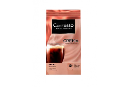 Кофе молотый COFFESSO 250гр Crema Premium Blend м/у 1/6шт