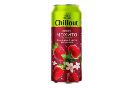 Напиток газ ЧЕРНОГОЛОВКА 0,45л Chillout Мохито/земляника/апельсин ж/б 1/12шт