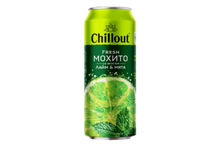 Напиток газ ЧЕРНОГОЛОВКА 0,45л Chillout Мохито ж/б 1/12шт