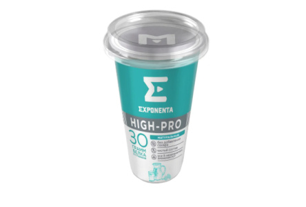 Напиток кисломолочный EXPONENTA HIGH-PRO 250мл Классический 30гр белка 1/6шт Беларусь БЗМЖ