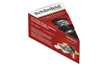 Сыр Schonfeld Gorgonzola 100гр 50% с голубой плесенью 1/5шт