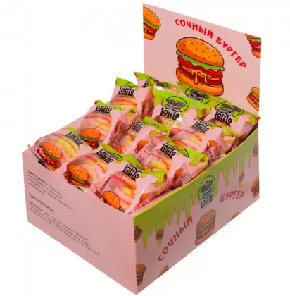 Мармелад жевательный LOLILO 90гр Бургер комбо 1/12шт