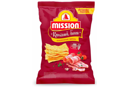 Чипсы MISSION 150гр Кукурузные бекон 150гр 1/18шт