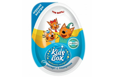 Десерт KIDS BOX 20гр Три кота с подарком 1/16шт