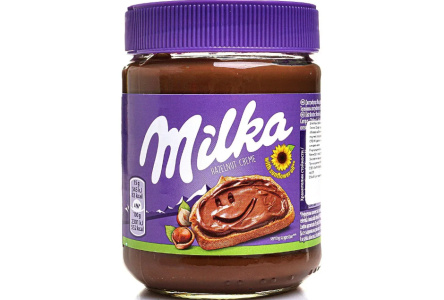 Паста шоколадная MILKA 350гр Ореховая с добавлением какао 1/6шт