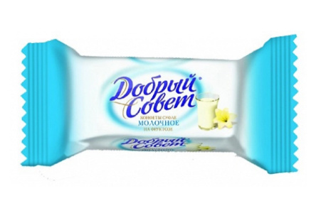 Конфеты ДОБРЫЙ СОВЕТ 150гр Суфле молочное на фруктозе 1/15шт