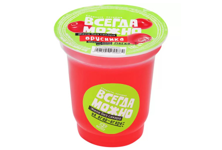 Желе ВСЕГДА МОЖНО 140гр Брусника 1/6шт