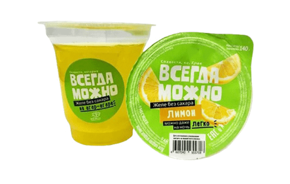 Желе ВСЕГДА МОЖНО 140гр Лимон 1/6шт