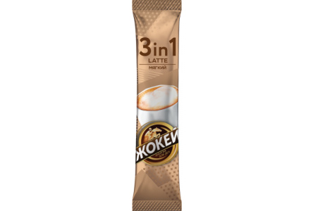 Кофе растворимый ЖОКЕЙ Latte Мягкий 3в1 10*12гр 1/10шт