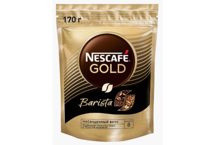 Кофе растворимый NESCAFE GOLD 170гр Бариста м/у 1/8шт