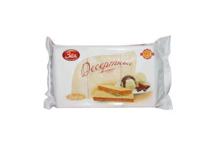Вафли ДЕСЕРТНЫЕ 300гр 1/16шт Зея БКФ