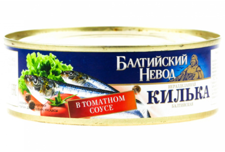 Килька БАЛТИЙСКИЙ НЕВОД 230гр в т/с ж/б 1/48шт