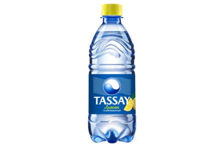 Вода минер TASSAY 0,5л Лимон газ ПЭТ 1/12шт