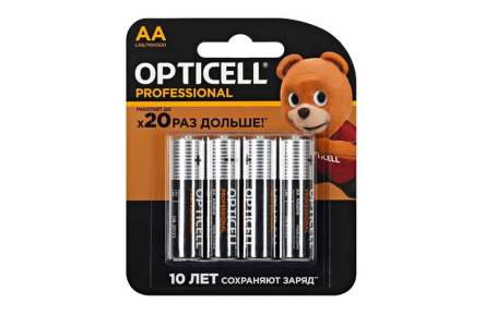 Батарейки OPTICELL Professional AA 4шт 1/1шт