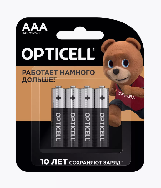 Батарейки OPTICELL AAA 4шт 1/1шт
