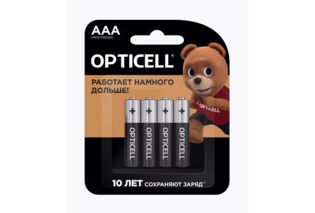 Батарейки OPTICELL AAA 4шт 1/1шт