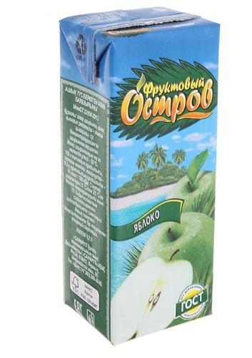 ДП Нектар ФРУКТОВЫЙ ОСТРОВ 0,2л Яблоко 1/27шт