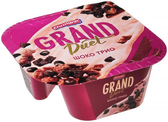 Пудинг ГРАНД ДЕСЕРТ 138гр 7,3% Шоко трио 1/6шт Продукт без заменителя молочного жира