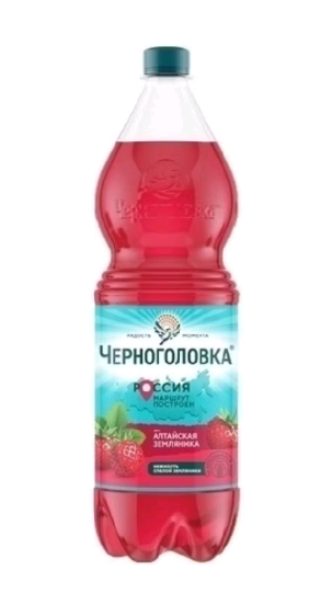 Напиток газ ЧЕРНОГОЛОВКА 1,5л Земляника ПЭТ 1/6шт