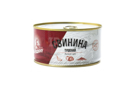Свинина тушеная ЗА РОДИНУ 325гр ГОСТ ж/б ключ 1/36шт