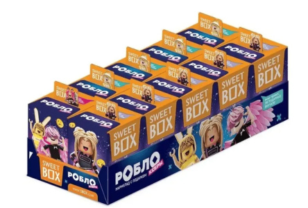 Десерт с подарком KIDS BOX 20гр Роблоксеры пл/уп 1/16шт Конфитрейд
