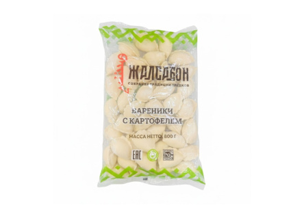 Вареники с картофелем 800гр 1/1шт ИП Жалсабон Б.Б.