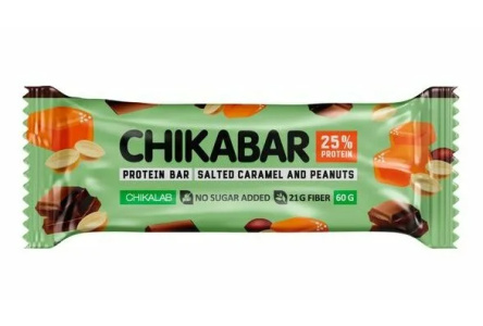 Батончик глазированный CHIKALAB 60гр Арахис 1/20шт