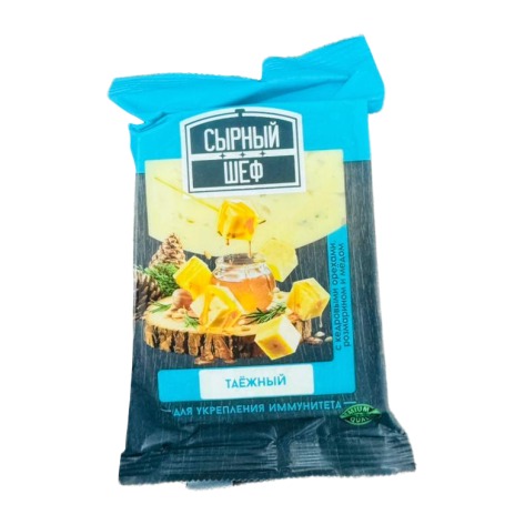 Сыр СЫРНЫЙ ШЕФ 180гр 50% Таёжный флоу-пак 1/8шт БЗМЖ