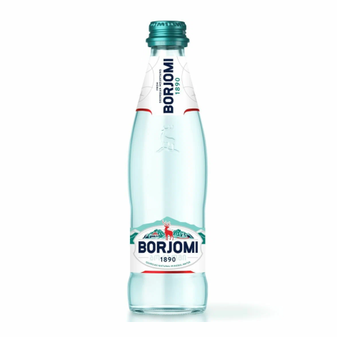 Вода минер BORJOMI 0,33л газ ст/б 1/12шт