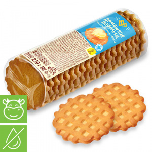 Печенье сдобное ДОМАШНИЕ ВАФЕЛЬКИ 230гр на слив. масле 1/24шт КИО