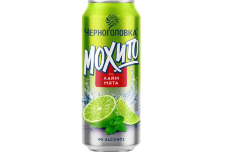 Напиток газ ЧЕРНОГОЛОВКА Мохито 0,45мл Лайм/мята ж/б 1/12шт