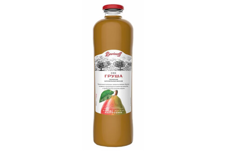 Сок/Нектар BARINOFF 1л Грушевый с мякотью ст/б 1/6шт