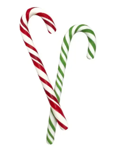 Конфета КАРАМЕЛЬНАЯ ТРОСТЬ 15гр Клубника/яблоко 1/40шт Сладкая сказка