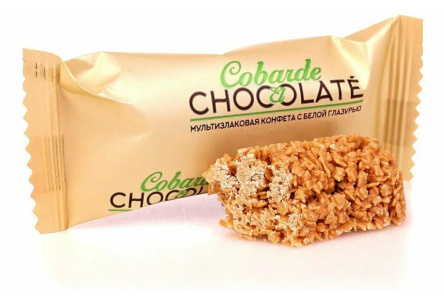 Конфеты COBARRE DE CHOCOLAT Мультизлаковые с белой глазурью 1/2кг