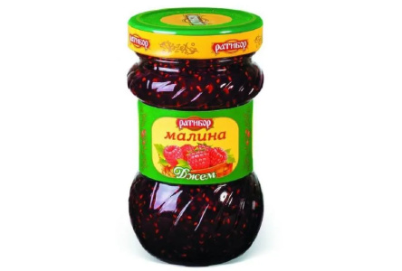Джем РАТИБОР 360гр Малина ст/б 1/8шт