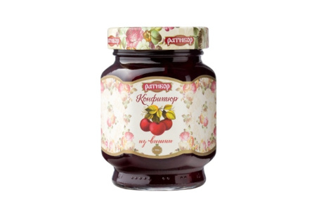 Конфитюр РАТИБОР 350гр Вишня ст/б 1/6шт