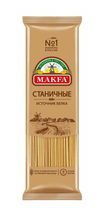 Макаронные изделия МАКФА 500гр Вермишель длинная станичная А 2/с 1/20шт