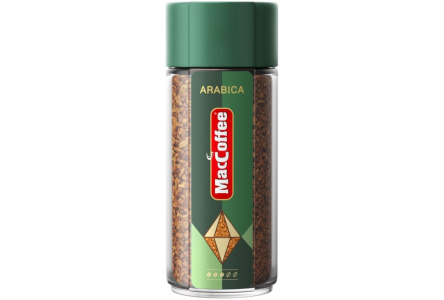 Кофе растворимый MACCOFFEE 90гр Arabica ст/б 1/12шт