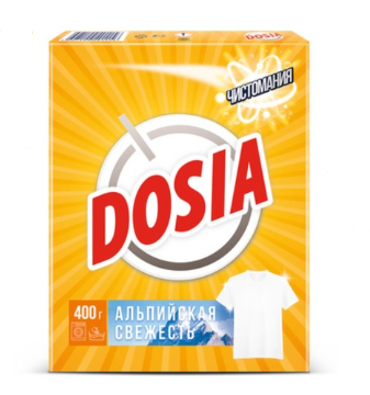 Порошок стиральный DOSIA 400гр Автомат Альпийская свежесть 1/22шт