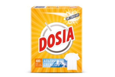 Порошок стиральный DOSIA 400гр Автомат Альпийская свежесть 1/22шт