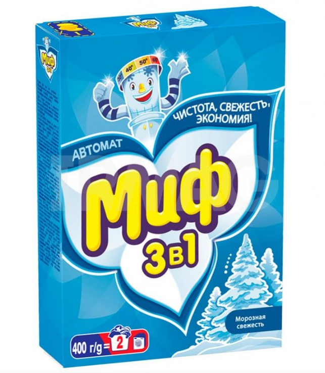 Порошок стиральный МИФ 400гр Морозная свежесть автомат  1/11шт
