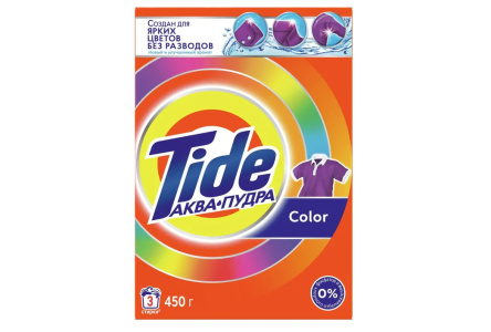 Порошок стиральный автомат TIDE 450гр Color 1/11шт